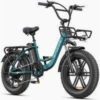 Engwe L20 Boost met 48 V 13 Ah-accu, 20 x 4,0 inch, 7 versnellingen met LCD-scherm, 250 W elektrische motor & 25 km/h, actieradius tot 120 km, L20/L20 Boost - Groen