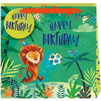 Jack & Lily Happy Birthday Lion Large Gift Bag