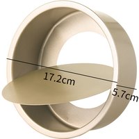Joybuy Aktion 72% Rabatt auf 15 cm GoldKuchenform mit herausnehmbarem Boden