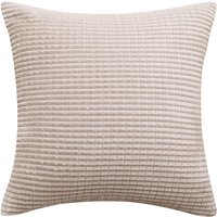 Deconovo Velvet cushion cover beige color 50*50cm 1pc