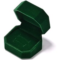 Oirlv Velvet Ring Box Gemstone Green Jewelry Box Set High-quality Earring Bracelet Necklace Box Jewelry Organizer for Proposal Engagement