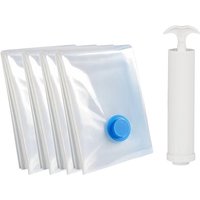 JORDAN&JUDY 12-Pack All-Size Vacuum Storage Bag Set + Hand Pump, Year-Round Organization