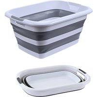 JORDAN&JUDY 45L Foldable Storage Basket with Dual Handles, Non-Mesh, Collapsible