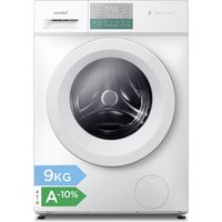 Comfee by Midea vrijstaande wasmachine, 9 kg, energieklasse A-10%, stoomverzorging, BLDC-motor, Woolmark, touchpaneel, wit - CFP03EW90W-HR