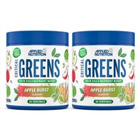Applied Nutrition Critical Greens Daily Wellness Support Powder Apple Burst Flavour - 150g (2 Packs)