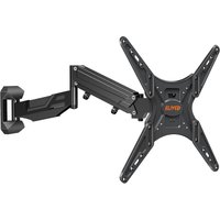 TV Wall Bracket Height Adjustable Gas Spring Arm Monitor Wall Mount for Most 23"-55" LED, LCD, OLED Flat or Curved TVs with VESA 100x100-400x400mm up to 25KG, Full Motion Corner TV Mount