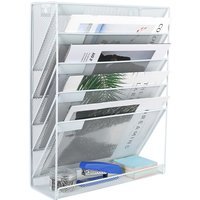 Senhoglb 6 Tier A4 Mesh Wall File Holder,White