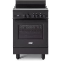 DeLonghi DSC 626IND-1 BL 60cm Induction Single Oven Cooker, Matt Black, A Rated