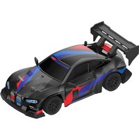 1:24 BMW 4WD RC Drift Car, 2.4G Proportional Control, Dual Swap Tires, Full LED Lights, 50M Range Hobby Toy for Ages 8+, One Piece in Black