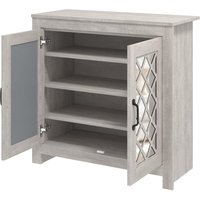 Galano Millicent 12 Pairs Shoe Cabinet - 2 Door Modern Storage Cabinet - Standing Organiser for Home - Office - 34D x 78.6W x 76.8H centimetres - Dusty Grey Oak