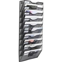 Senhoglb 10 Tier A4 Mesh Wall Pocket File Holder,Black, New Year Sale , Top gift picks