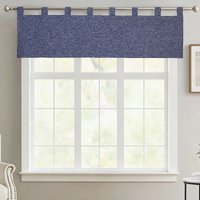 MEROPE Polyester tafelloper met denimlook, blauw, 142x35,5cm, 1 stuk