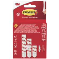 3M Command Adhesive Strips Replacement Small, Medium & Large (Pack of 3)