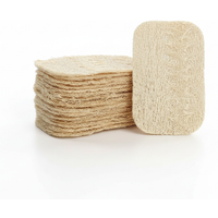 Maxcook Natural Loofah Dish Sponge (Pack 30) Multipurpose Dish Sponges - 100% Biodegradable Compostable Dishwashing Scouring Pad Zero Waste (11*7cm Each)