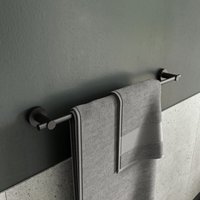 Croydex Epsom Flexi-Fix Towel Rail - Black
