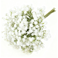 1Pc 12.59in/32cm Artificial Flowers,Artificial Flowers Artificial Bulk, Real Touch Artificial Gypsophila Bouquet for Wedding Floral Arrangement Party Decor(white)