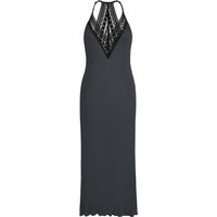 IZURIA lace v-neck dark grey suspender dress M