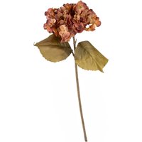 Candlelight Artificial Hydrangea Flower Stem Red 46cm