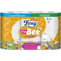 Foxy Love The Bee kitchen Roll 3 Rolls 2Ply