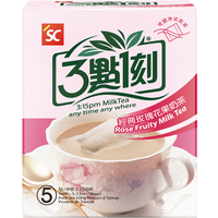 【Verkoeling】3:15PM Rozen Fruitige Melkthee 5 x 15 g