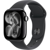 Apple Watch Series 11 GPS 42 mm Jet Black Aluminium Case with Black Sport Band - S/M