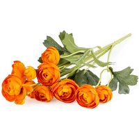 Candlelight Artificial Camelia Flower Stem Orange 38cm