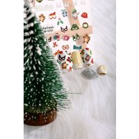 MeoMagic Meowmagic kerst-gelnagelstickers zelfklevende nageldecoratie 5D-0250 1 vel