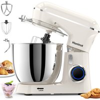 Honinst Stand Mixer, 6.5QT 10-Speed Tilt-Head Electric Stand Mixer, 3-In-1 Kitchen Mixer with Bowl, Dough Hook, Whisk and Beater, Food Mixer for Baking, Cake and Most Home Cooks