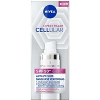 NIVEA Cellular Expert Filler SPF50+ Daily UV Fluid Serum - Skincare met Hyaluronzuur en SPF - Gezichtsserum met Hyaluron - 30ml