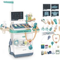 Medische behandelingstafel, met röntgenbeeldscherm en ecg combinatiekit (inclusief licht en geluid, inclusief 4 AG10 + 4 AG13 knoopcellen, exclusief 2 AAA-batterijen)