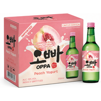 OPPA soju perzik-yoghurt 12% 20 x 360 ml