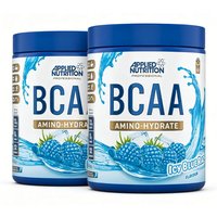 Applied Nutrition BCAA Amino Acids Hydration Powder Icy Blue Raspberry Flavour - 450g (2 Packs)
