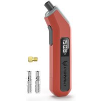 ETENWOLF T300 Plus Bandenspanningsmeter 200 PSI, Digitale bandenspanningsmeter met helder LED-display, inclusief Presta-ventieladapter (Levendig Oranje)