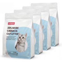 ochama Cloud Tapioca Cat Litter, Non-Sticky, Strong Water Absorption & Clumping, 2.5kg x 4 Packs