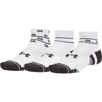 Under Armour Performance Tech Unisex 3-Pack Quarter Socks - White