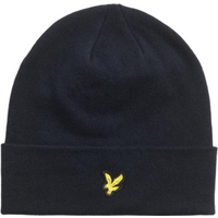Lyle & Scott Men Merino Wool Blend Beanie - Dark Navy