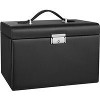 Ochama Jewellery Box 3 Layers, Jewellery Organiser with 2 Drawers, Jewellery Case with Portable Travel Case, with Handle, Lockable, Jewellery Storage, Gift for Loved ones, Black