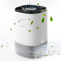 CONOPU HEPA-luchtreiniger met geurfunctie, 3 standen, 24-uurs timer, verwijdert rook, pollen en huidschilfers van huisdieren en haar, draagbaar voor slaapkamer en woonkamer