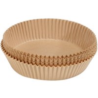 COOKER KING Disposabe Paper Liners Non-Stick Air Fryer Parchment Liner Oil Resistant Waterproof Food Grade Baking Paper Air Fryer Baking Roasting Microwave 100pcs Round 16cm