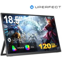UPERFECT 18.5" 120Hz Portable Gaming Monitor with 1920 x 1080 Full HD Matte IPS Screen USB C Mini HDMI for Laptop PC Mobile Phone PS4/5 Xbo Raspb Pi, Portable Display VESA Compatible