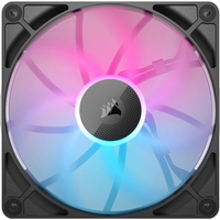 Corsair iCUE LINK RX140 RGB - behuizingsventilator - 140 mm - 95,7 CFM - 300 - 1700 RPM - 10 - 36 dBA - Zero RPM-modus - iCUE LINK-systeemhub - zwart