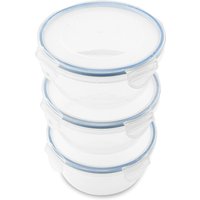 Addis Clip Tight Round Food Storage, 700ml, Set of 3
