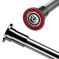 Croydex Shower Curtain Rod Stick n Lock™ Telescopic Chrome 70-122cm