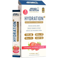 Applied Nutrition Electrolytes Hydration Stick Packs Strawberry & Raspberry Drink Flavour - 7 x 8g