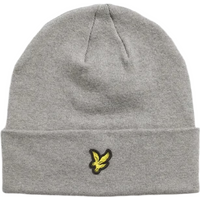 Lyle & Scott Men Merino Wool Blend Beanie - Mid Grey Marl