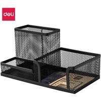 Deli multifunctionele bureau-organizer, zwart, 1 stuk