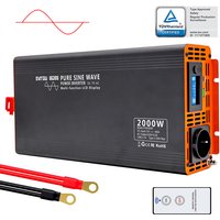 DATOUBOSS 12 V 2000 W continu vermogen 4000 W maximaal vermogen zuivere sinusomvormer PSW2000W