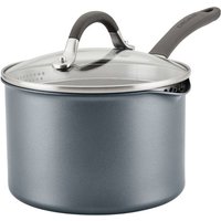 Circulon ScratchDefense Aluminium Extreme Non-Stick Straining Saucepan & Toughened Glass Lid - 18cm/2.8L