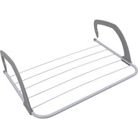 JVL Radiator Laundry Washing Clothes Drying Airer - White