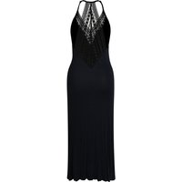 IZURIA lace v-neck black suspender dress L